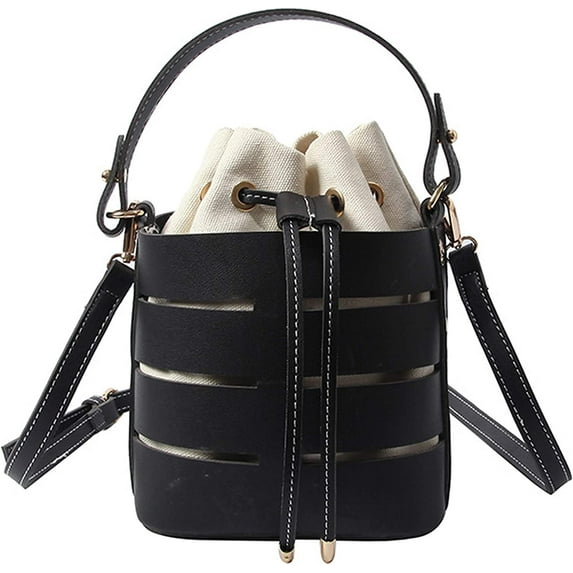 YOUI-GIFTS Women's Fashion Hollowed-out Handbag Multi Colors Bucket Bag Single Shoulder Bag Cross Body Handbag Purse