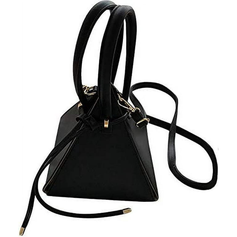 Triangle Shoulder Bag, Black