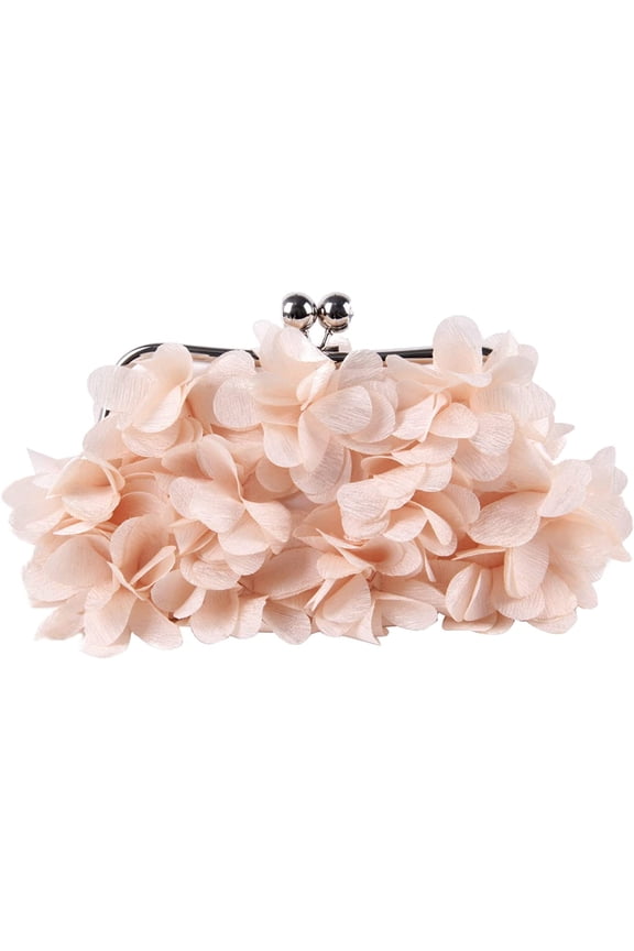 Womens Evening Clutches Floral Evening Handbag Ladies Wedding Party Chain Strap Shoulder Bag Purse