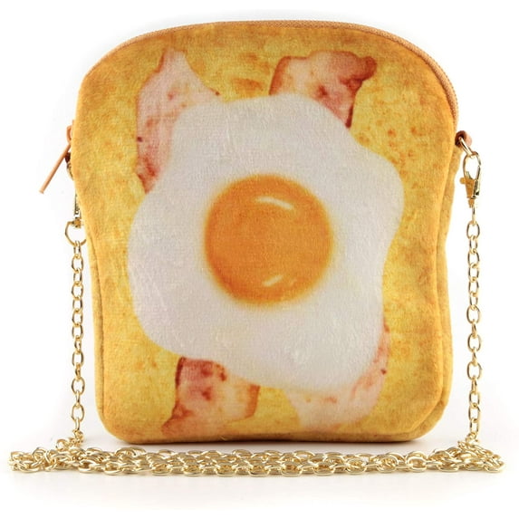 YOUI-GIFTS butter Toast Shoulder Bag,Cute Plush Food Crossbody Handbag for Women