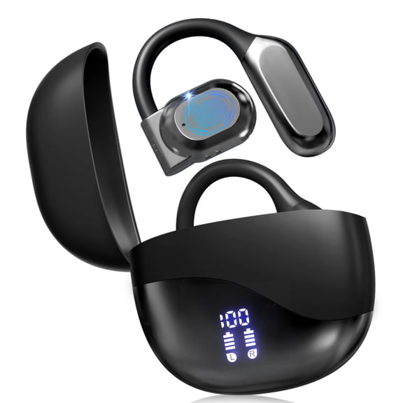 YOUJI AI Translator Earbuds  Real-Time 144 Languages, Works with iPhone/Android, Charging Case (Black)
