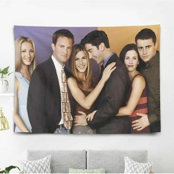 YOUJIANGYUN Friends TV-Theme Anti-pilling Tapestry Gift Wall Hanging Backdrop for Room Bedroom Girls Fans Background Banner Party Birthday Supplies Decor