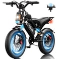 thumbnail image 1 of YOULON E-cycle for Adults, 30MPH 1500W Peak Motor, 48V 23Ah, Long Range, 20" Fat Tire E-Mountain bike, 1 of 10