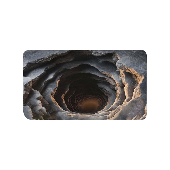 YOUMAI 3D Optical Illusion Rug With Hole Effect Interactive Fun For Pets Dogs Cats Non Slip Floor Mat Visual Trick Decor For Living Room Entryway Home Novelty Carpet