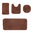 thumbnail image 1 of Bathroom Rug Set Rectangular Plush Non Slip Stylish Floor Mats For Toilet Shower Home, 1 of 3