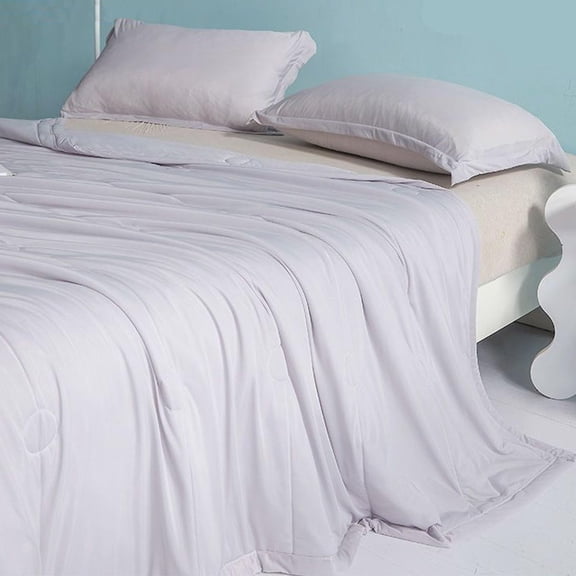 YOUMAI Blanket Size Summer Breathable Ice Blanket For Sleeping Soft Lightweight Blankets Double Bed For Night Comfy Sleepers Cold Blankets Home(Grey)