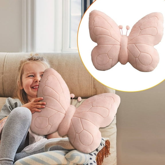 YOUMAI Butterfly Shaped Throw Pillow Cute Animal Decorative Home Sofa Bedroom Cushion