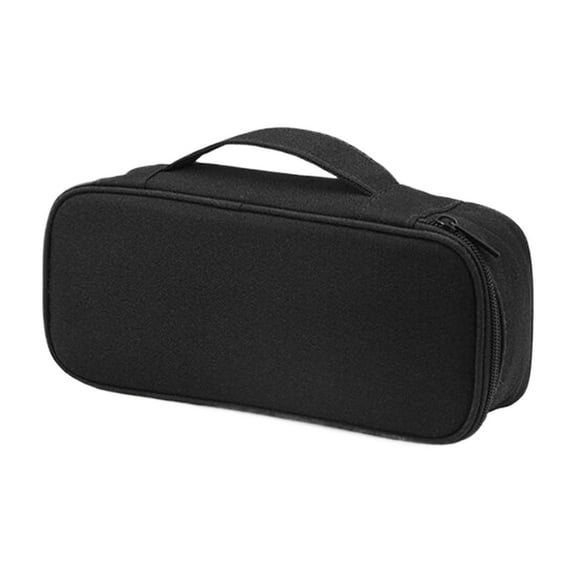 YOUMAI Electronics Organizer Travel Case Portable Tech Accessories With Organized Compartments For Cables Phone Chargers Earphone (Black)