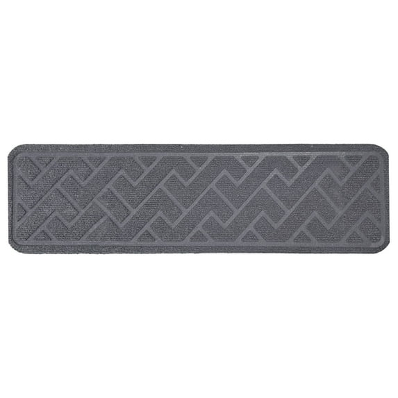 YOUMAI | Stair For Wooden Steps Indoor 15 Pack 8"*30" Non Carpet Stair With Reusable Adhesive For Children Elders And Dogs Polyester TPR Backing Stair Runner Rugs,Dark Grey
