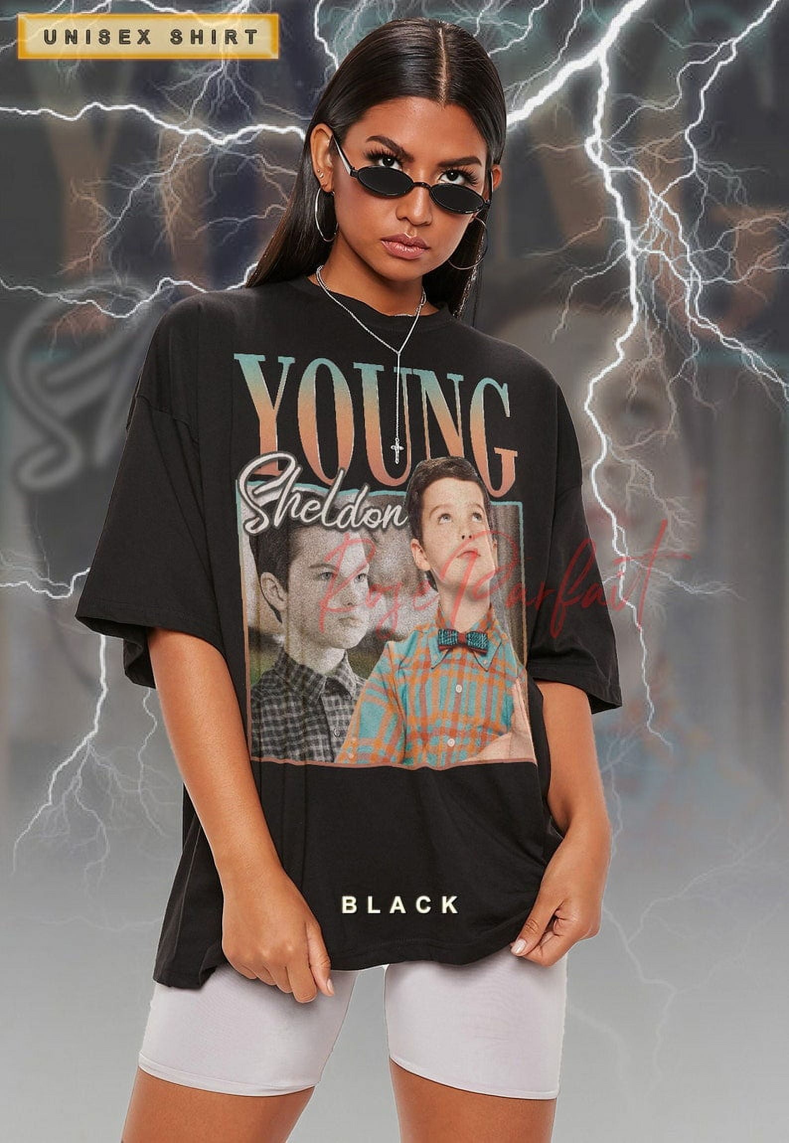 YOUNG SHELDON Retro Vintage 90's Tshirt Sheldon Cooper, Young