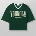 thumbnail image 1 of YOUNGLA American Style Oversized T-Shirt Men's Sports Fitness Quick-Dry Breathable Large Mesh Print Short Sleeve Top, 1 of 10