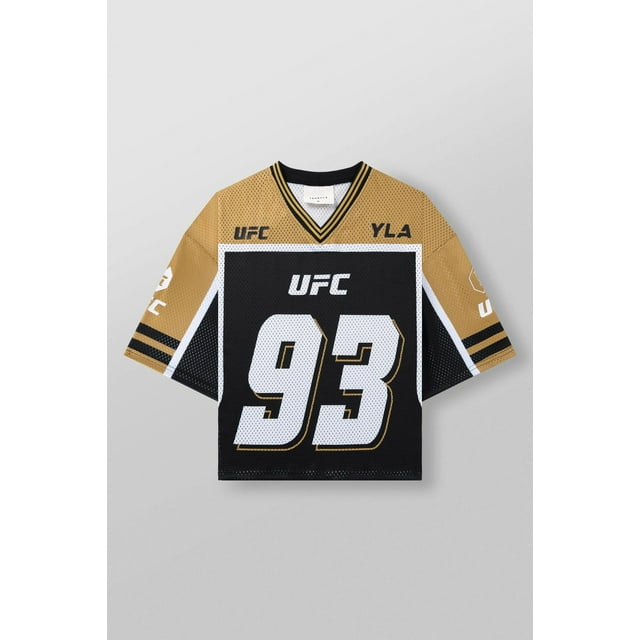 YOUNGLA Men's Jersey Shirts Mesh Graphic Tees V Neck Short Sleeve Streetwear T Shirt Summer Tops