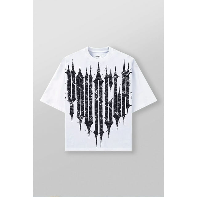 YOUNGLA Men's T Shirts Oversized Short Sleeves Unisex Loose Solid Streetwear Tee Crew Neck Cotton Tops