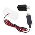 thumbnail image 1 of YOUNGNA 1.5V 3V 4.5V 6V LR20 D Cell Battery Eliminator with US Plug USB Power Adapter 2m Cable Replace 1 to 4pcs 1.5V LR20 D Size Battery, 1 of 18