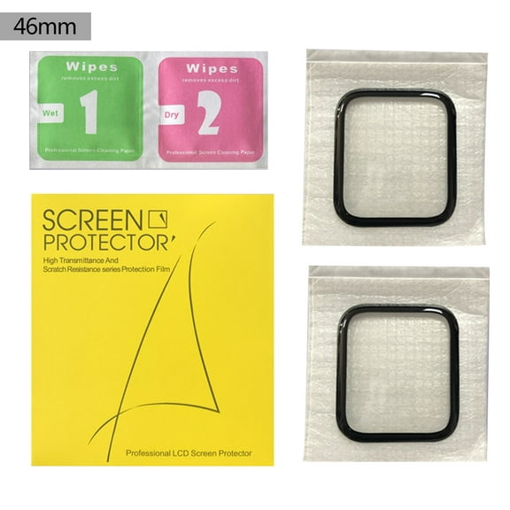 WINDLAND 2pcs 3D Full Screen Protector Film for Watch 41mm 46mm for Smart Watch Screen for Protection