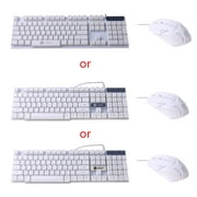 YOUNGNA Gaming Keyboard and Wired Mouse Combo Set RGB LED Light for Computer PC