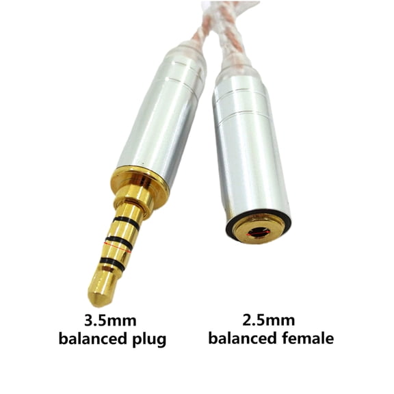 WINDLAND IFI Balance Audio Cable Male 2.5mm to 3.5mm 4.4mm Female Headphone Conversion