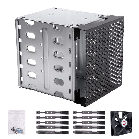 YOUNGNA Stainless Steel Hard Drive Tray Rack SATA HDD Hard Drive Cage Adapter Bracket