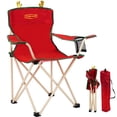 thumbnail image 1 of YOUNGWOOD Children's Camping Chair with Cup Holder and Storage Bag Christmas Gift, Red, 1 of 6