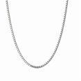 thumbnail image 1 of YOUNGYUE Silver plated Box Chain Necklace, Classic Minimalist Chain Jewelry, Unisex 16‑28 Inch, 1 of 6