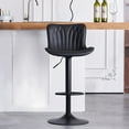 thumbnail image 1 of YOUNIKE Bar Stools 1 PCS Black Soft Adjustable Swivel Counter Height Stools, 1 of 7