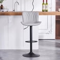 thumbnail image 1 of YOUNIKE Bar Stools 1 PCS Gray Soft Adjustable Swivel Counter Height Stools, 1 of 7
