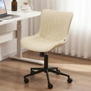 Carson Carrington Lund Modern Chrome Office Chair Beige Walmart