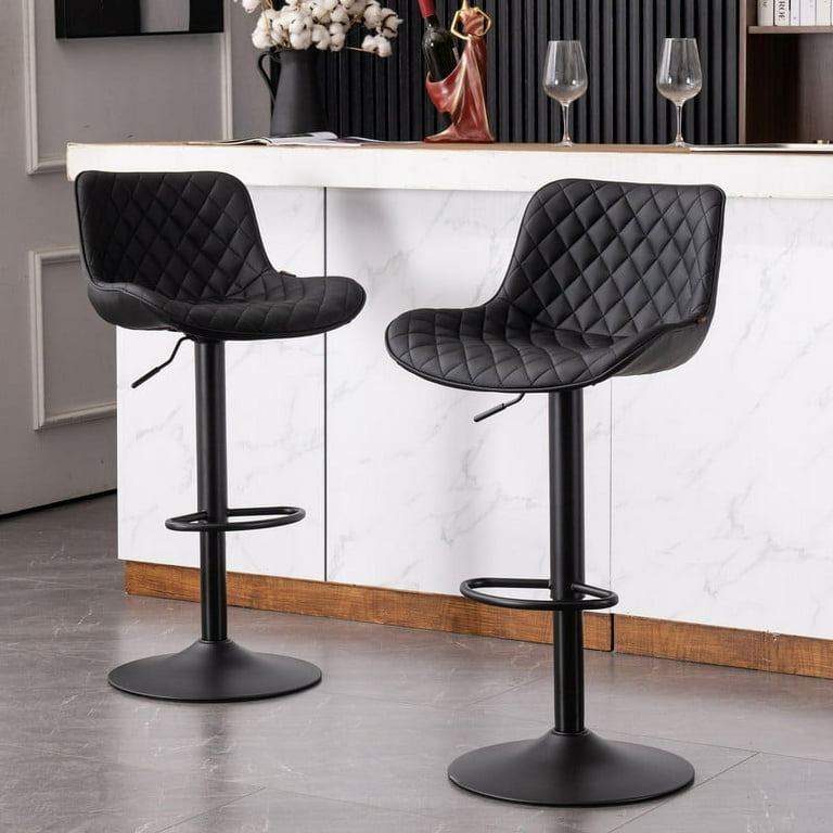Black counter stools set of 2 sale