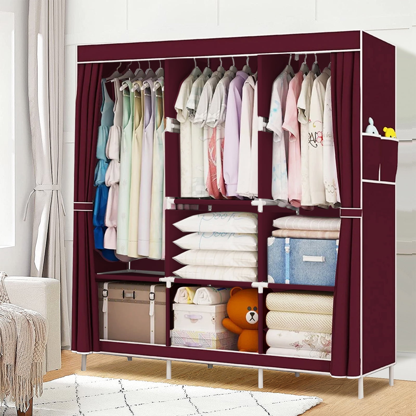 Rotating Organizational Closet Hanger / Red, Best Stylish Bedding