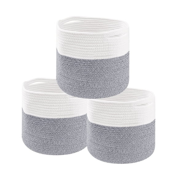 YOUPINS Nesting Cotton Rope Storage Basket Set, christmas tree