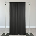 thumbnail image 1 of YOUR CHAIR COVERS - Stretch Spandex 12 ft x 60 Inch Drape/Backdrop with 4 Inch Pocket - Black, 1 of 2