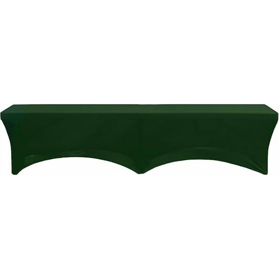YOUR CHAIR COVERS - Stretch Spandex 6 ft. Lifetime Bench Cover - Hunter Green Removable and Washable Stretch Fit Lifetime Bench Covers