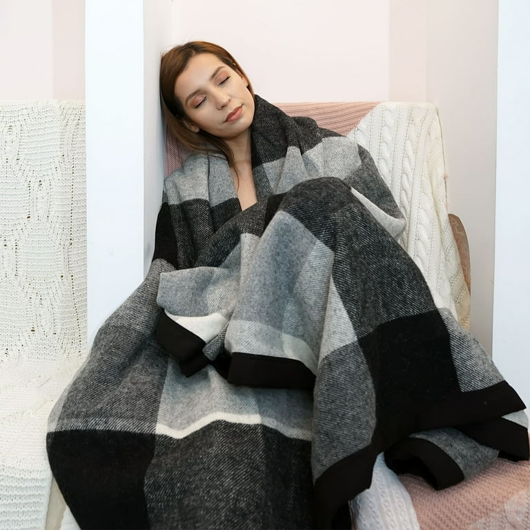 Free Shipping YOUR MOON Wool Blanket Throw Queen Size 51 Natural Australia Wool Washable Hypoallergenic Non Itchy Or Scratchy Fabric Walmart
