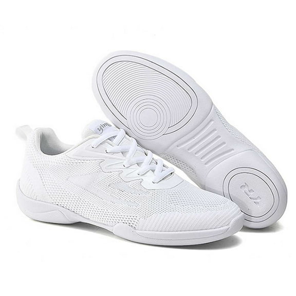 YOURDIARY Cheer Shoes Girls White Cheerleading Dance Shoes Athletic Tennis Competition Sport Training Sneakers Youth Lightweight