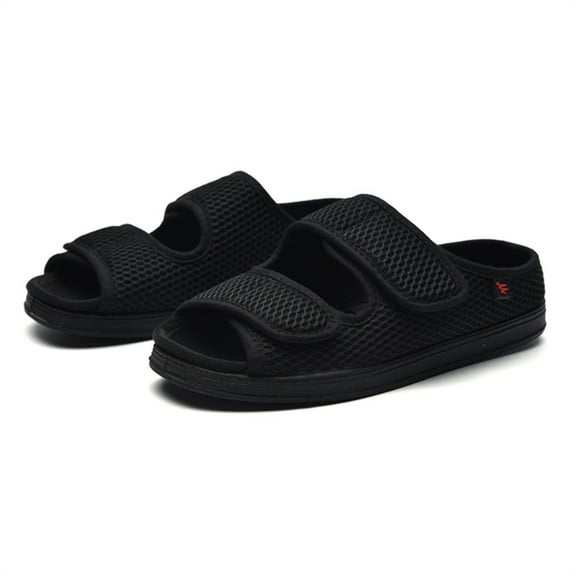 YOURDIARY Men Women Diabetes Sandals Open Toe Extra Wide Non Slip Adaptive Shoes for Lymphedema Edema Arthritis Swollen Feet
