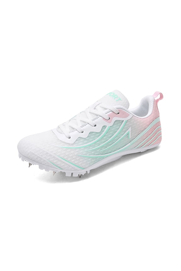 Men Women Unisex Professional Track Spike Running Shoes, Breathable High Traction Athletic Sprint Cleats for Track Field Sports Training & Competitions