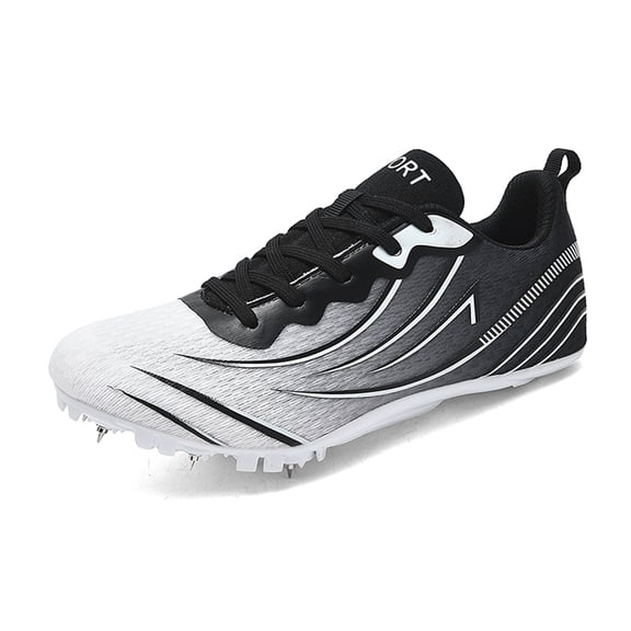 YOURDIARY Men Women Unisex Professional Track Spike Running Shoes, Breathable High Traction Athletic Sprint Cleats for Track Field Sports Training & Competitions