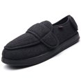 thumbnail image 1 of YOURDIARY Men's Adjustable Diabetic Slippers Memory Foam Arthritis Edema Swollen House Shoes, Black 13, 1 of 5