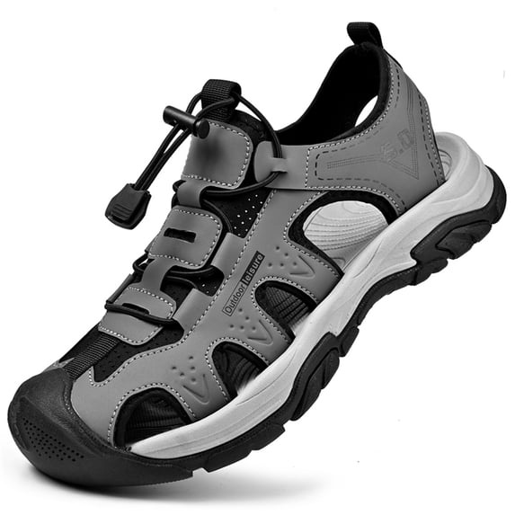 YOURDIARY Men's Sandals Outdoor Fisherman Hiking Sandals Athletic Walking Casual Water Shoes Closed Toe