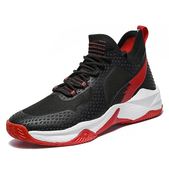YOURDIARY Mens Basketball Shoes Breathable Outdoor Sneakers Cushioning Sports Shoes
