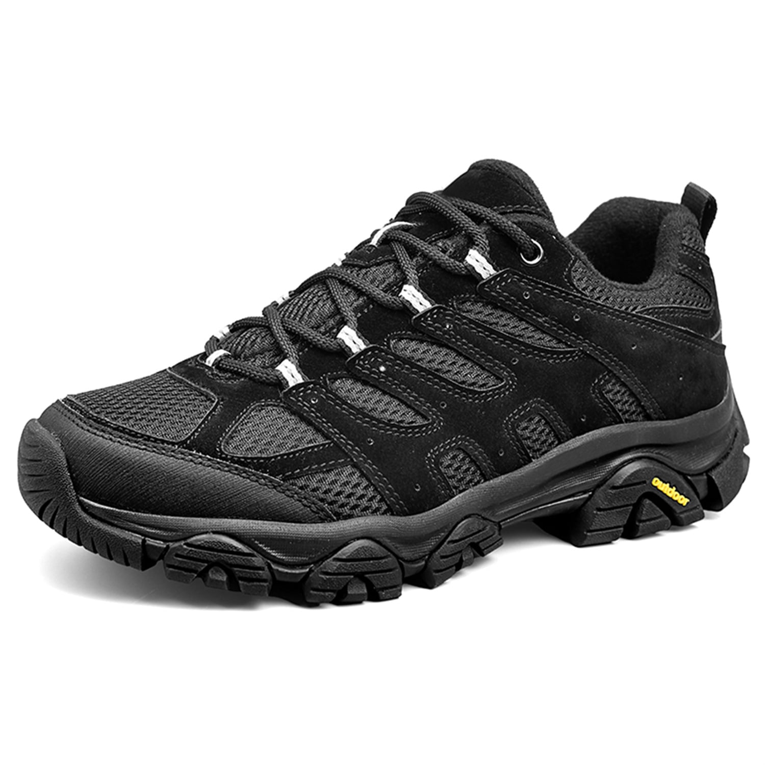 YOURDIARY Mens Gym Shoes Thick Sole Lace-Up Hiking Shoes Sports Running Sneakers