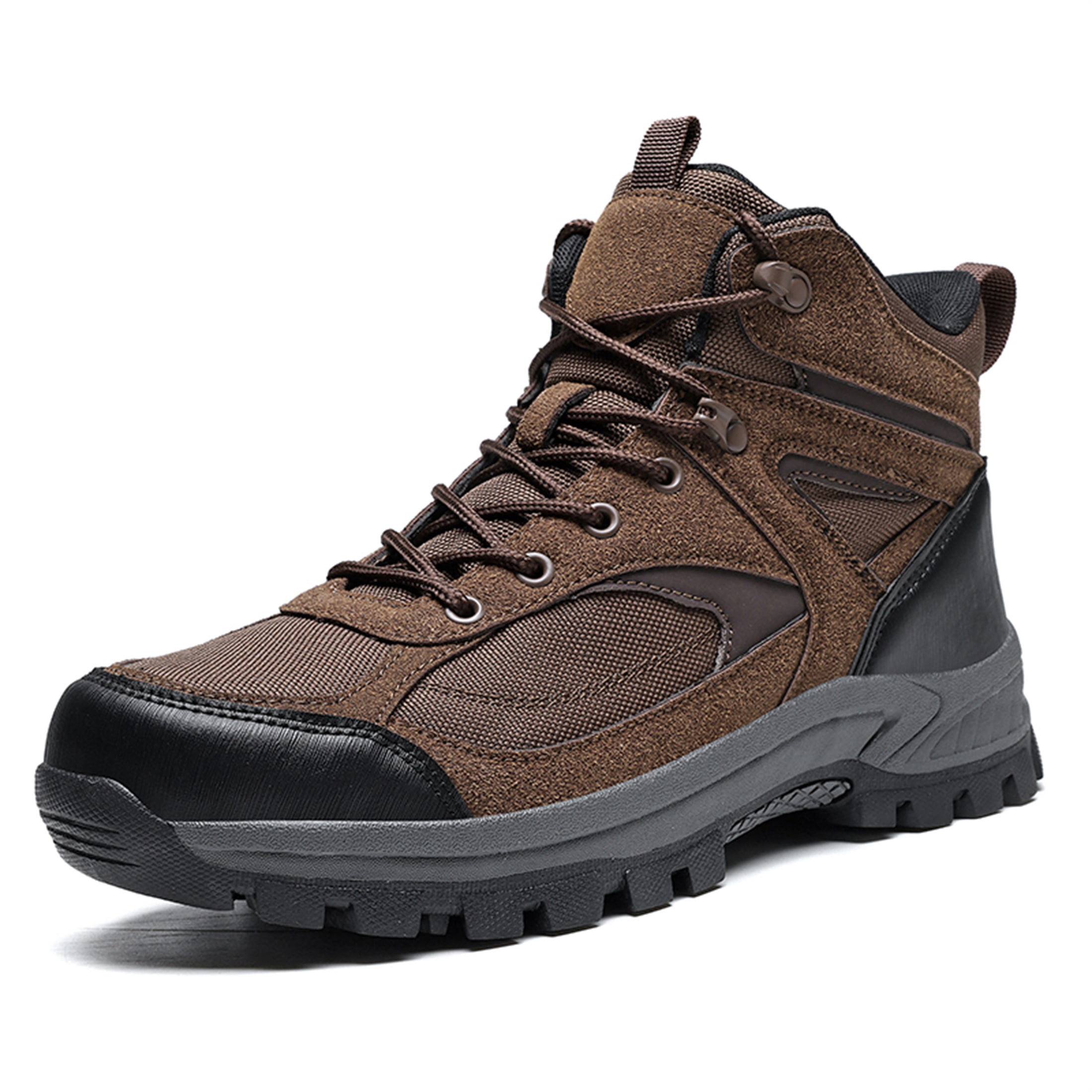 YOURDIARY Mens Hiking Boots Waterproof Non-Slip Outdoor Trekking Shoes Lightweight Durable Trail Camping Mountaineering Boots