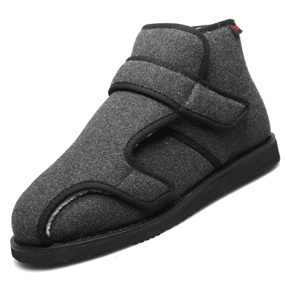 YOURDIARY Mens Outdoor Lightweight Snow Boots Casual Flats Winter Shoes