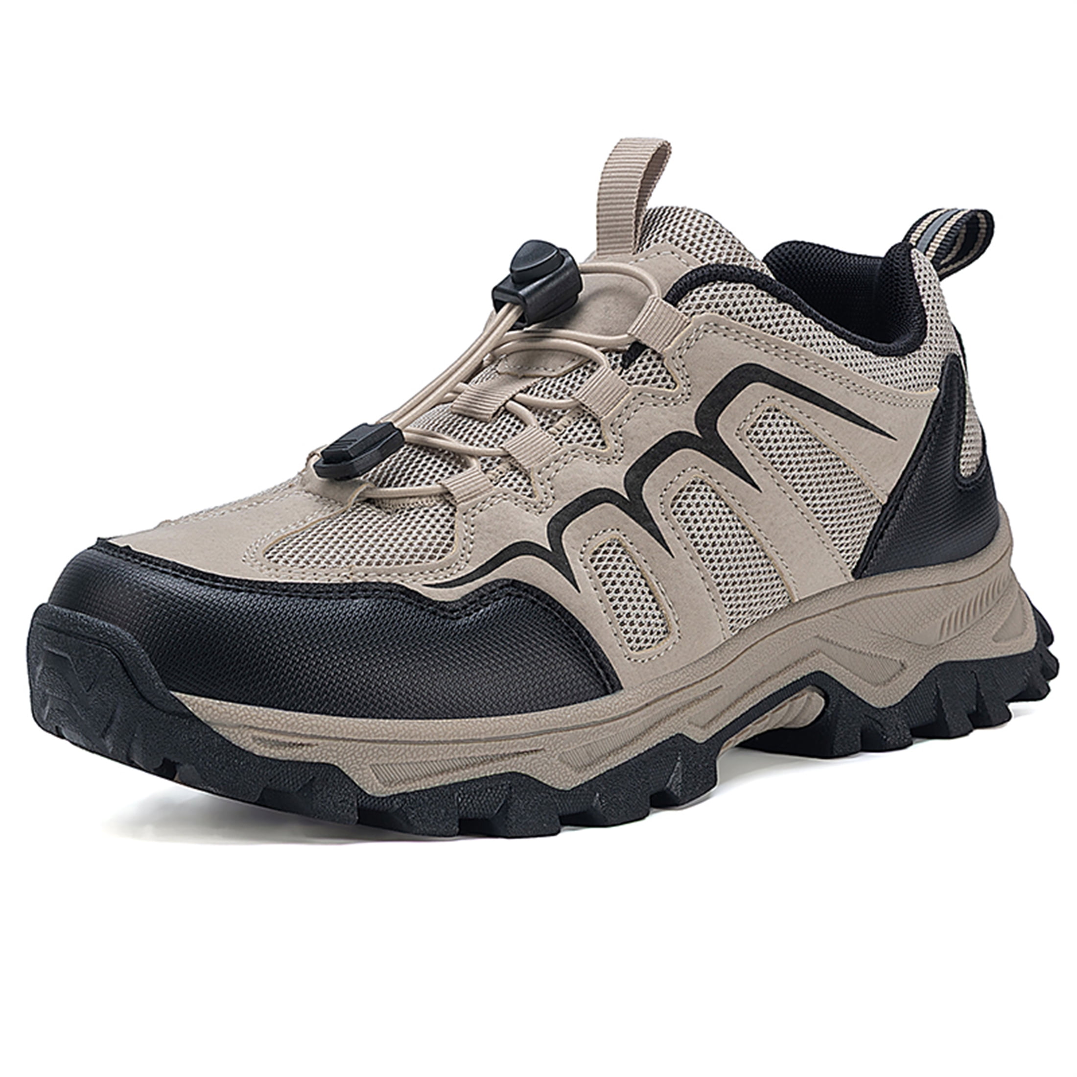 YOURDIARY Mens Womens Low Top Hiking Shoes Breathable Slip Resistant Trekking Trails Outdoor Sneakers