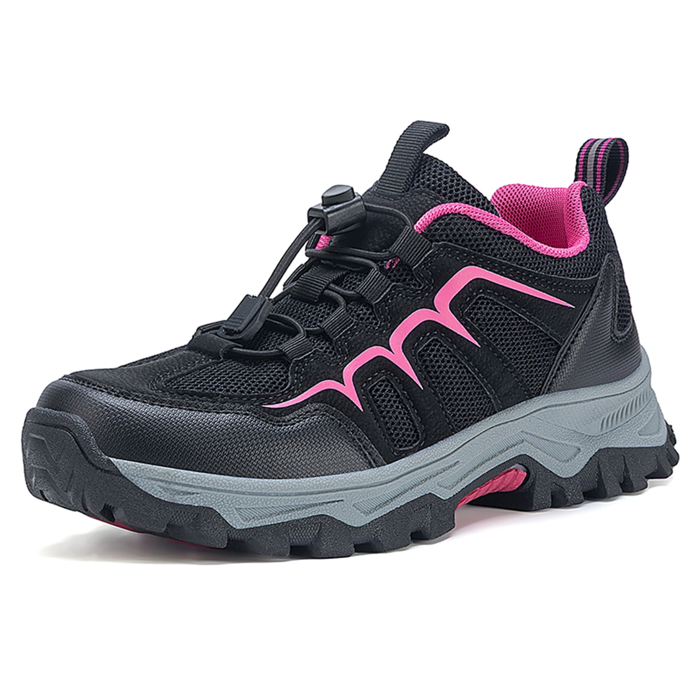 YOURDIARY Mens Womens Low Top Hiking Shoes Breathable Slip Resistant Trekking Trails Outdoor Sneakers