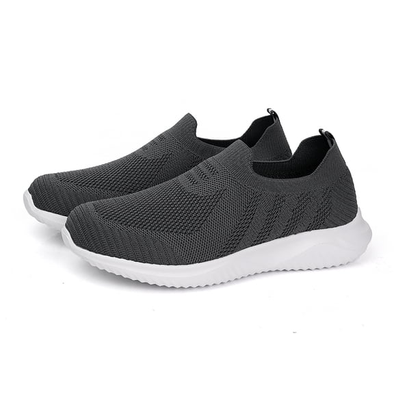 YOURDIARY Mens Womens Walking Shoes Slip On Lightweight Sneakers for Tennis Gym Running Workout Yoga