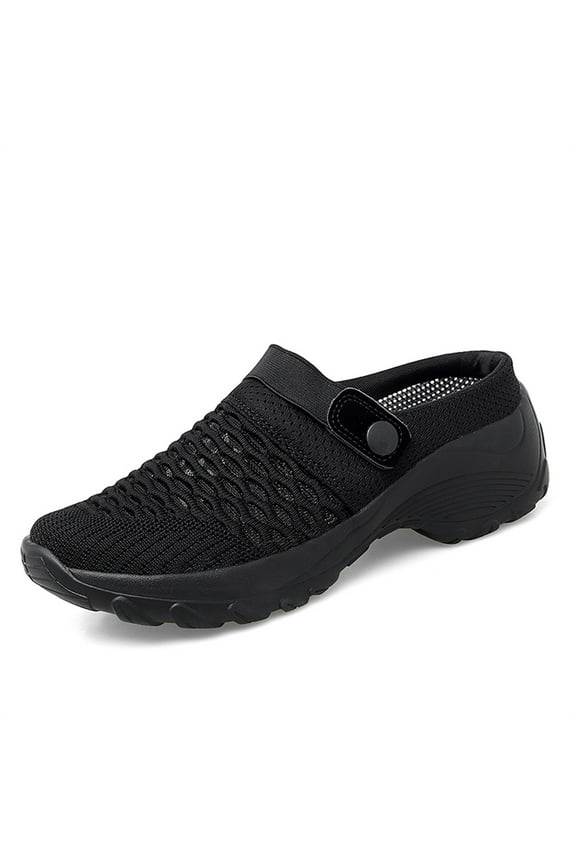 Mules Clogs for Women Summer Wedge Platform Mesh Sandals Lightweight Beach Shoes Outdoor Slippers Walking Shoes