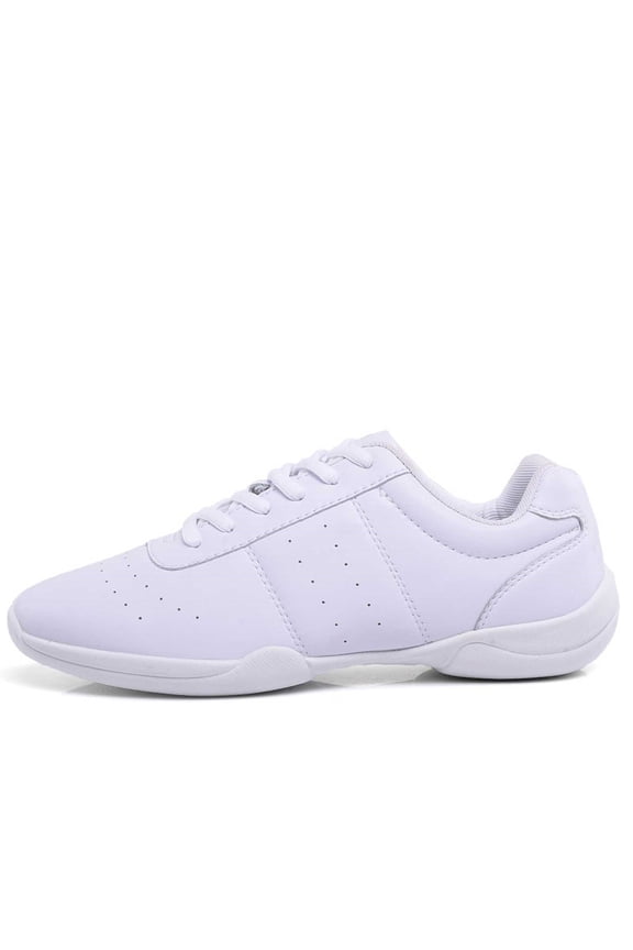 White Cheer Shoes for Girls Cheer Shoes, Youth Cheerleading shoes Competition Gear Dance Tennis Sports Training Athletic