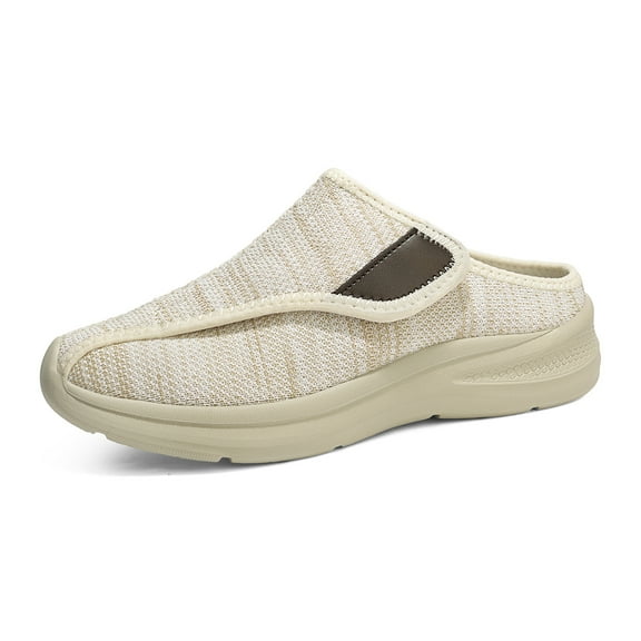 YOURDIARY Women's Comfortable Breathable Casual Walking Shoes Slippers Diabetes Shoes Slip-On Hook & Loop