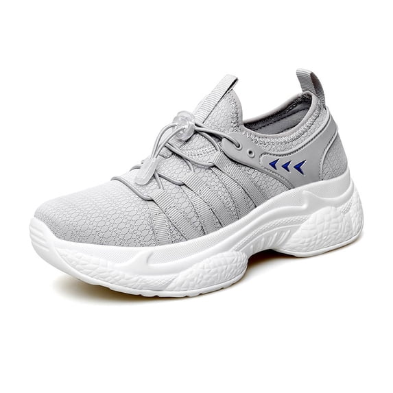 YOURDIARY Women's Lace Up Chunky Sole Casual Sneakers Comfort Fit Running Shoes